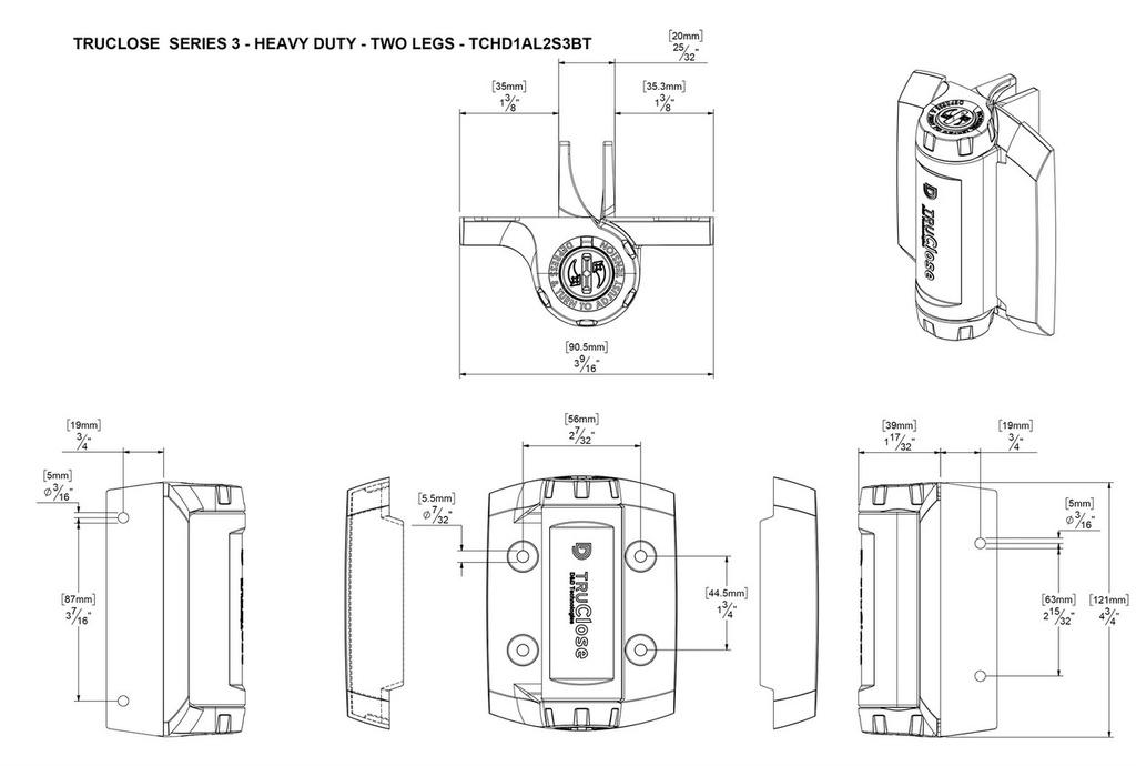 Tru Close Self Closing Gate Hinge For Heavy Gates